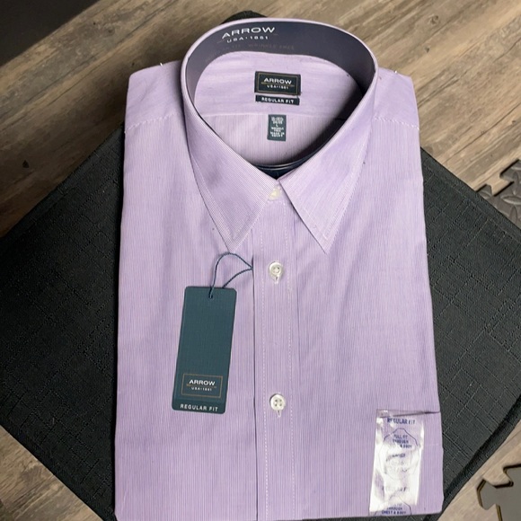 NWT Arrow dress shirt, regular fit, 34/35